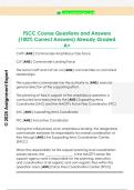 FSCC Course Questions and Answers  &lpar;100&percnt; Correct Answers&rpar; Already Graded  A&plus;