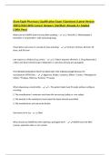 Giant Eagle Pharmacy Qualification Exam &vert;Questions &lpar;Latest Version 2025&vert;2026&rpar; With Correct Answers &vert;Verified &vert;Already A&plus; Graded &lpar;100&percnt; Pass&rpar;