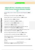GEOG 350 Test 1 Questions and Answers  &lpar;100&percnt; Correct Answers&rpar; Already Graded  A&plus; 