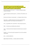Giant Eagle Pharmacy tech test&comma; Giant Eagle Pharmacy Tech Certification &vert;Questions &lpar;Latest Version 2025&vert;2026&rpar; With Correct Answers &vert;Verified &vert;Already A&plus; Graded &lpar;100&percnt; Pass&rpar;