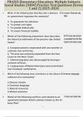 PRAXIS Elementary Education&colon; Multiple Subjects Social Studies &lpar;5004&rpar; Practice Test Questions &lpar;forms 1 and 2&rpar; 2025-2026
