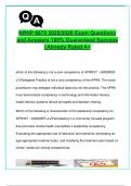 NRNP 6675 &vert; Final Exam &vert; 100&plus; Q&A &vert; PMHNP Scope&comma; Ethics&comma; HIPAA&comma; Research&comma; Roles & Policy &vert; 2025&sol;2026