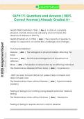 GLPH171 Questions and Answers &lpar;100&percnt;  Correct Answers&rpar; Already Graded A&plus;
