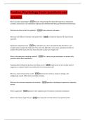 Positive Psychology Exam questions and  answers 