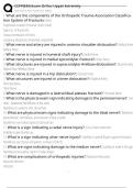 CCFP&lpar;EM&rpar; Exam Ortho&colon; Upper Extremity Exam Questions and Answers 100&percnt; Pass &vert;Verified & Updated&vert;ACTUAL 2025&sol;2026 Cheat Sheet