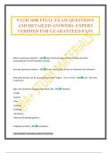 PATH 1000 FINAL EXAM QUESTIONS AND DETAILED ANSWERS&period; EXPERT VERIFIED FOR GUARANTEED PASS&period;