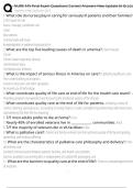 NURS 445 Final Exam Questions Correct Answers New Update &lpar;A Grade&rpar;