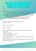 OBT3 CH&period; 7 & 11 EXAM&colon; OIL BURNER TECHNICIAN 3&comma; 2025&sol;2026 WITH CORRECT&sol;ACCURATE ANSWERS