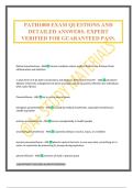 PATH1000 EXAM QUESTIONS AND DETAILED ANSWERS&period; EXPERT VERIFIED FOR GUARANTEED PASS&period;