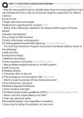 EMT 111 MULTIPLE CHOICE EXAM REVIEW Exam Questions and Answers 100&percnt; Pass &vert;Verified & Updated&vert;ACTUAL 2025&sol;2026 Cheat Sheet