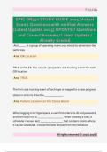 EPIC OR350 STUDY GUIDE 2025 &lpar;Actual  Exam&rpar; Questions with verified Answers  &lpar;Latest Update 2025&rpar; UPDATE&excl;&excl; Questions  and Correct Answers&sol; Latest Update &sol;  Already Graded