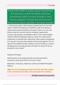 EAQ with NGN&colon; Cardiac Exam Questions  & Answers &vert; 100&percnt; Verified solutions  &vert;Questions with Correct Answers 2025  latest update&excl;&excl; Questions and Correct  Answers&sol; Latest Update &sol; Already Graded