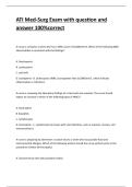 ATI Med-Surg Exam with question and answer 100&percnt;correct