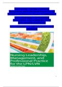 Nursing Leadership, Management, and Professional Practice for the LPN/LVN – 7th Edition (Tamara R. Dahlkemper) | Complete Test Bank with Verified Answers and Rationales