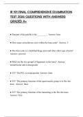 JR 101 FINAL COMPREHENSIVE EXAMINATION TEST 2026 QUESTIONS WITH ANSWERS GRADED A&plus;