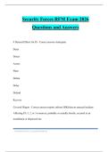 Security Forces RFM Exam 2026 Questions and Answers