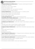 CJE Pharmacology Review Exam Questions and Answers 100&percnt; Pass &vert;Verified & Updated&vert;ACTUAL 2025&sol;2026 Cheat Sheet