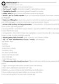PBH 101 Exam 1 Exam Questions and Answers 100&percnt; Pass &vert;Verified & Updated&vert;ACTUAL 2025&sol;2026 Cheat Sheet