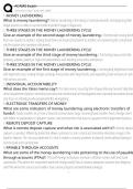 ACAMS Exam Exam Questions and Answers 100&percnt; Pass &vert;Verified & Updated&vert;ACTUAL 2025&sol;2026 Cheat Sheet