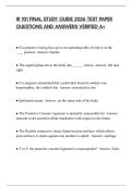 JR 101 FINAL STUDY GUIDE 2026 TEST PAPER QUESTIONS AND ANSWERS VERIFIED A&plus;