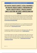 CSET MULTIPLE SUBJECTS SUBTEST 2 ACTUAL EXAM NEWEST &sol;  CSET MULTIPLE SUBJECTS SUBTEST 2 PREPARATION&sol;CSET  MULTIPLE SUBJECTS SUBTEST 2 PRACTICE EXAM WITH  COMPLETE QUESTIONS AND CORRECT ANSWERS&vert; BRAND NEW  VERSION&excl; 