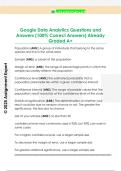 Google Data Analytics Questions and  Answers &lpar;100&percnt; Correct Answers&rpar; Already  Graded A&plus;