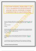 VSIM FOR NURSING&colon; PEDIATRIC CASE 3&colon; EVA MADISON EXAM QUESTIONS AND DETAILED ANSWERS&period; EXPERT VERIFIED FOR GUARANTEED PASS&period;