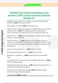 HAZMAT Ops ProBoard Questions and  Answers &lpar;100&percnt; Correct Answers&rpar; Already  Graded A&plus; 