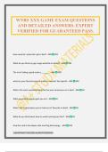 WNRS XXX GAME EXAM QUESTIONS AND DETAILED ANSWERS&period; EXPERT VERIFIED FOR GUARANTEED PASS&period;