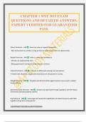CHAPTER 1 WST 3015 EXAM QUESTIONS AND DETAILED ANSWERS&period; EXPERT VERIFIED FOR GUARANTEED PASS&period;