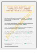 WST3015 EXAM QUESTIONS AND DETAILED ANSWERS&period; EXPERT VERIFIED FOR GUARANTEED PASS&period;