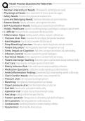 NCLEX Practice Questions for NSG 3100 Exam Questions and Answers 100&percnt; Pass &vert;Verified & Updated&vert;ACTUAL 2025&sol;2026 Cheat Sheet