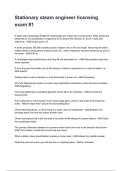Stationary steam engineer licensing exam &num;1 NEWEST 2026&sol;2027 ACTUAL EXAM COMPLETE QUESTIONS AND CORRECT DETAILED ANSWERS &lpar;VERIFIED ANSWERS&rpar; &vert;ALREADY GRADED A&plus;&vert;&vert;BRAND NEW&excl;&excl;