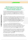 HESI Management Practice Exam  Questions and Answers &lpar;100&percnt; Correct  Answers&rpar; Already Graded A&plus; 
