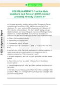 HESI OB&sol;MATERNITY Practice Quiz  Questions and Answers &lpar;100&percnt; Correct  Answers&rpar; Already Graded A&plus; 
