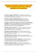 CERTIFIED OCCUPANCY SPECIALIST &lpar;COS&rpar; EXAM COMPLETE QUESTIONS AND 100&percnt; VERIFIED ANSWERS &lpar;PASS GUARANTEE&rpar;