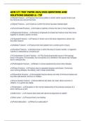 AHN 577 STUDY GUIDE 2025&sol;2026 QUESTIONS AND SOLUTIONS GRADED A&plus; TIP