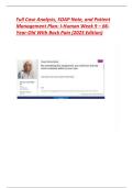 Full Case Analysis&comma; SOAP Note&comma; and Patient  Management Plan&colon; I-Human Week 9 &ndash; 66 Year-Old With Back Pain &lpar;2025 Edition&rpar; 