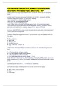 ATI RN NUTRITION ACTUAL FINAL PAPER 2025&sol;2026 QUESTIONS AND SOLUTIONS GRADED A&plus; TIP