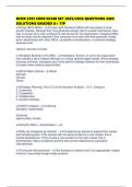 BCOR 2201 CORE EXAM SET 2025&sol;2026 QUESTIONS AND SOLUTIONS GRADED A&plus; TIP