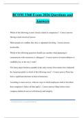 BCOM 3360 Exam 2026 Questions and Answers