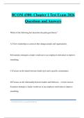 BCOM 4300&colon; Chapter 1 Test Exam 2026 Questions and Answers
