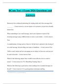 Bcom Bundled Tests 2026 Questions and Answers