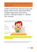 AANP Certification Exam &ndash; Actual Exam Practice Questions & Complete Study Guide for Family Nurse Practitioner Certification