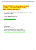 FF1 IFO Final Exam Questions and verified Answers Latest Update Grade A&plus;
