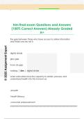 him final exam Questions and Answers  &lpar;100&percnt; Correct Answers&rpar; Already Graded  A&plus;