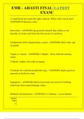 EMR - AHASTI FINAL EXAM QUESTIONS AND ANSWERS 2025