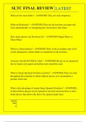 SLTC FINAL REVIEW QUESTIONS AND ANSWERS 2025
