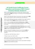 IAP Death Doula Certificate Course  Questions and Answers &lpar;100&percnt; Correct  Answers&rpar; Already Graded A&plus;