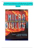 Test Bank for Microbiology&colon; An Evolving Science 3rd Edition by Joan L&period; Slonczewski & John Foster &vert; Verified Questions & Answers